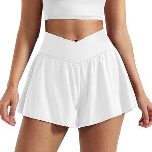 Women Flowy Athletic Shorts 3.6" Workout Tennis Skorts Golf Skirts with Pocket